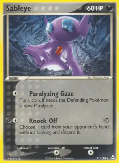 Sableye Rare card from Holon Phantoms