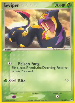 Seviper Rare card from Holon Phantoms