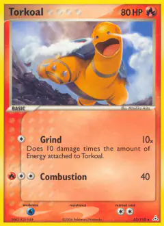 Torkoal Rare card from Holon Phantoms