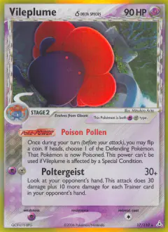 Vileplume δ Rare Holo card from Holon Phantoms