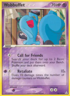 Wobbuffet Uncommon card from Holon Phantoms