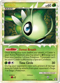 Celebi Rare Prime card from Triumphant