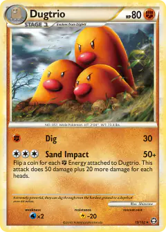 Dugtrio Rare card from Triumphant