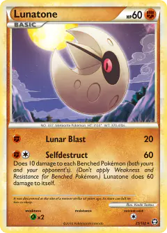 Lunatone Rare card from Triumphant