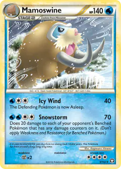 Mamoswine Rare Holo card from Triumphant