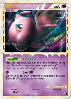 Mew Rare Prime card from Triumphant