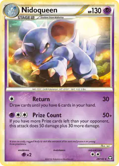 Nidoqueen Rare card from Triumphant
