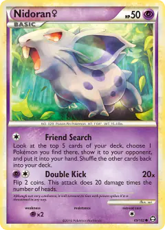 Nidoran ♀ Common card from Triumphant
