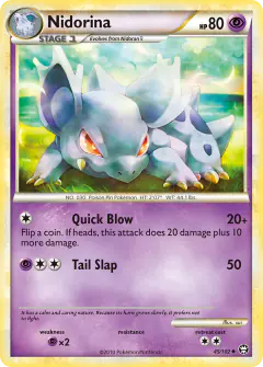 Nidorina Uncommon card from Triumphant