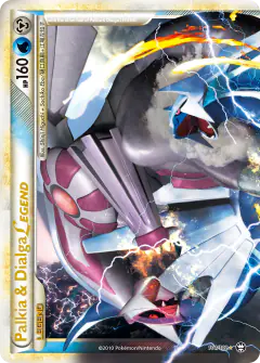 Palkia & Dialga LEGEND LEGEND card from Triumphant
