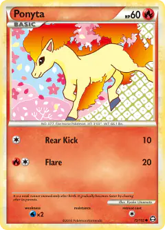 Ponyta Common card from Triumphant