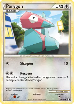 Porygon Common card from Triumphant