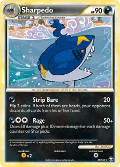 Sharpedo Rare card from Triumphant