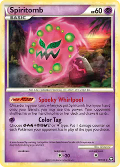 Spiritomb Rare Holo card from Triumphant