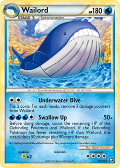 Wailord Rare card from Triumphant
