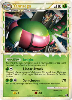 Yanmega Rare Prime card from Triumphant