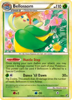 Bellossom Rare Holo card from Undaunted