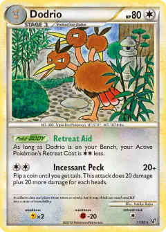 Dodrio Rare card from Undaunted
