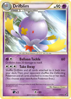 Drifblim Rare card from Undaunted
