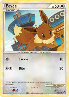 Eevee Common card from Undaunted
