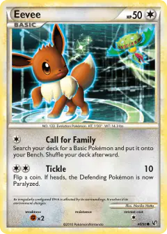 Eevee Common card from Undaunted