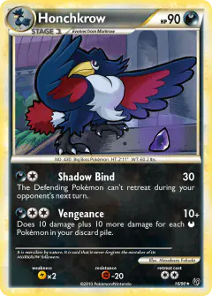 Honchkrow Rare card from Undaunted