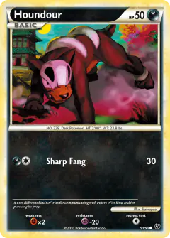 Houndour Common card from Undaunted