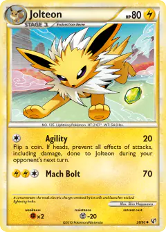 Jolteon Uncommon card from Undaunted