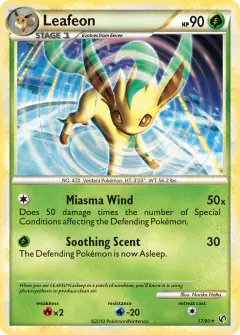 Leafeon Rare card from Undaunted