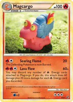 Magcargo Rare Holo card from Undaunted
