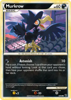 Murkrow Common card from Undaunted
