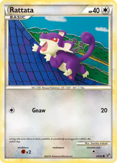Rattata Common card from Undaunted