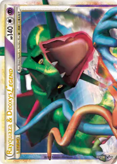 Rayquaza & Deoxys LEGEND LEGEND card from Undaunted