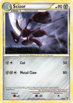 Scizor Rare Holo card from Undaunted