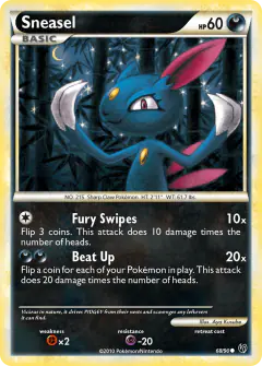 Sneasel Common card from Undaunted