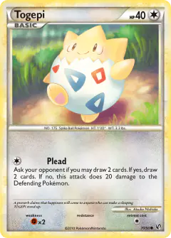 Togepi Common card from Undaunted