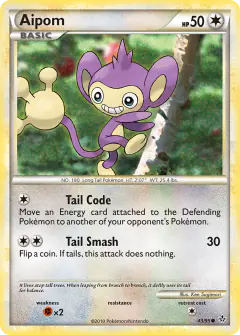 Aipom Common card from Unleashed