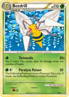 Beedrill Rare card from Unleashed
