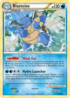 Blastoise Rare card from Unleashed