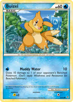 Buizel Common card from Unleashed