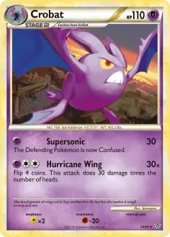 Crobat Rare card from Unleashed