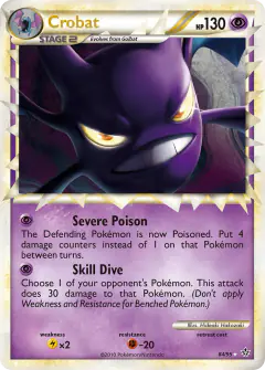 Crobat Rare Prime card from Unleashed