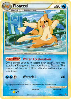 Floatzel Rare card from Unleashed