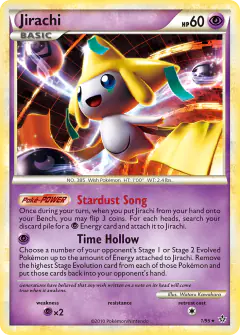 Jirachi Rare Holo card from Unleashed
