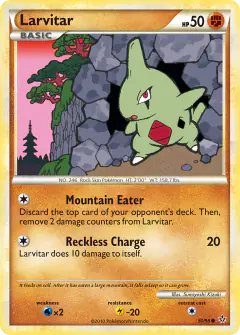 Larvitar Common card from Unleashed