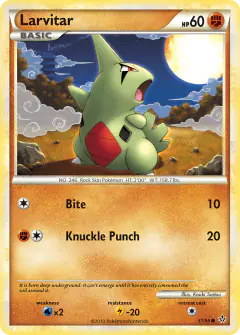 Larvitar Common card from Unleashed