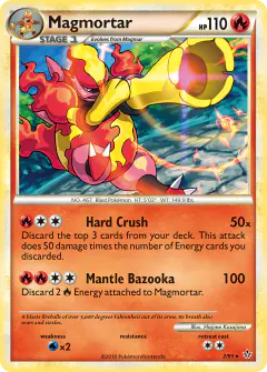 Magmortar Rare Holo card from Unleashed