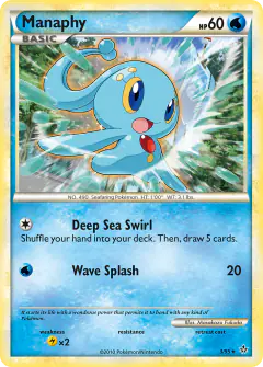Manaphy Rare Holo card from Unleashed