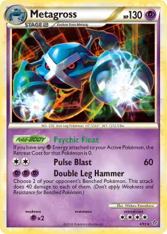 Metagross Rare Holo card from Unleashed