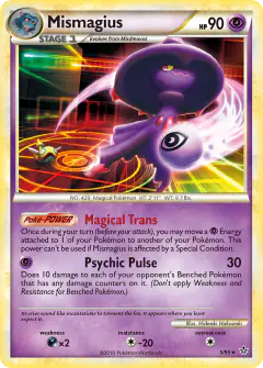 Mismagius Rare Holo card from Unleashed